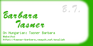 barbara tasner business card